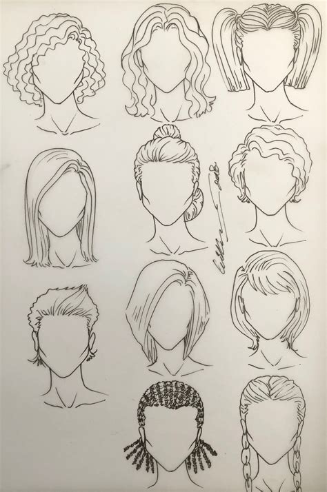 How to Draw Hair and Hairstyles in Fashion Illustration